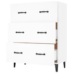 vidaXL Buffet blanc 69 5x34x90 cm bois d'ingénierie