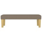 vidaXL Banc Taupe 100x30x30 cm Tissu