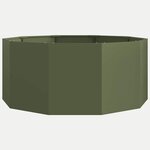 vidaXL Jardinière Vert olive 120 x 120 x 50 cm Acier