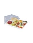 (lot  200 plateaux repas) fond coffret classique blanc 29 x 22 4 x 3cm