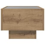 vidaXL Table basse chêne artisanal 40 x 40 x 30 cm Bois d'ingénierie