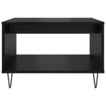 vidaXL Table basse Chêne noir 60 x 50 x 40 cm Bois d'ingénierie