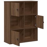 vidaXL Bibliothèque chêne marron 60x24x76 5 cm bois d'ingénierie