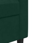 vidaXL Ensemble de canapés 4 Pièces avec coussins Vert foncé Velours