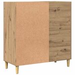 vidaXL Armoire à disques chêne artisanal 84 5x38x89 cm bois ingénierie