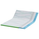 vidaXL Coussins de Matelas Blanc et vert 140 x 190 cm