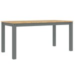 vidaXL Table à manger Panama gris 160x80x75 cm bois massif de pin