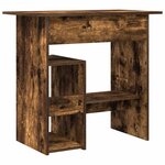 vidaXL Bureau Chêne fumé 80x45x74 cm Bois d'ingénierie