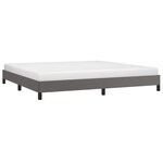 vidaXL Cadre de lit sans matelas gris 200x200 cm similicuir