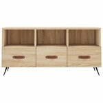 vidaXL Meuble TV chêne sonoma 102x36x50 cm bois d'ingénierie