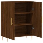 vidaXL Buffet chêne marron 69 5x34x90 cm bois d'ingénierie