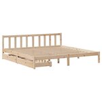 vidaXL Cadre de lit sans matelas 200x200 cm bois massif de pin
