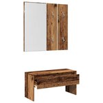 vidaXL Ensemble de meubles de couloir vieux bois bois d'ingénierie