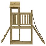 vidaXL Maisonnette de jeu avec mur d'escalade bois de pin imprégné
