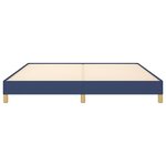vidaXL Cadre de lit sans matelas bleu 180x200 cm tissu