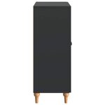 vidaXL Buffet Noir 66 x 34 5 x 90 cm Bois d'ingénierie