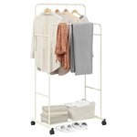 vidaXL Porte-vêtements Uni Blanc 80 x 53 x 156 cm