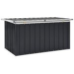 vidaXL Boîte de rangement de jardin Anthracite 129x67x65 cm