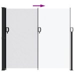 vidaXL Auvent latéral rétractable blanc 180x600 cm