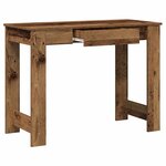 vidaXL Bureau vieux bois 100x45x75 cm bois d'ingénierie
