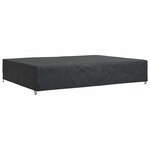 vidaXL Housse pour meubles Uni Noir 350 x 260 x 90 cm 210D