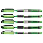 Surligneur NAVIGATOR de poche Pointe Biseautée vert x 5 STABILO