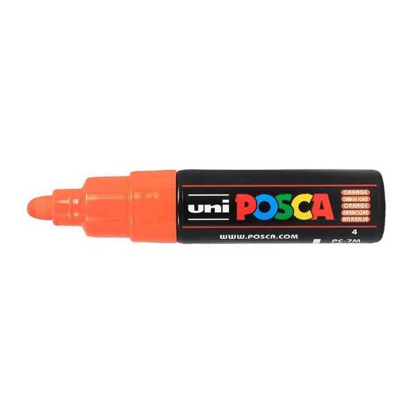 Marqueur pointe large conique pc7m of orange foncé x 6 posca