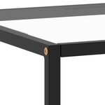 vidaXL Table basse Noir avec verre trempé 100x50x35 cm
