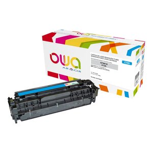 Toner d'encre remanufacturé, compatible pour HP 312A, CF381A, Cyan