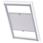 vidaXL Store plissé Blanc SK06