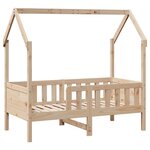 vidaXL Cadre de lit d'enfants forme de maison sans matelas pin