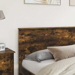 vidaXL Tête de lit Chêne fumé 180 cm Bois d'ingénierie