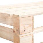 vidaXL Banc d'angle palette de jardin bois