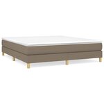 vidaXL Cadre de lit Taupe 160x200 cm Tissu