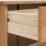 vidaXL Cabinet à chaussures avec tiroir ASKIM Marron 85 x 35 x 108 cm