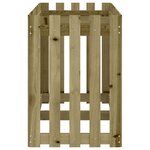 vidaXL Lit surélevé de jardin design de clôture bois de pin imprégné