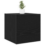 vidaXL Meuble TV Chêne noir 30 5 x 30 x 30 cm Bois d'ingénierie
