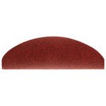 vidaXL Tapis d'escalier autocollants 30 pièces 65 x 21 x 4 cm Bordeaux Rouge Demi-rond Grand
