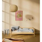 Flexa WHITE Banquette-lit 90 x 200 cm avec dossier Beige sable