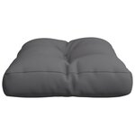vidaXL Coussin de palette anthracite 60x40x12 cm tissu