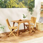 vidaXL Ensemble de balcon 3 Pièces Bois d'acacia solide