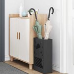 vidaXL Porte-parapluie Noir 28 x 12 x 41 cm Acier