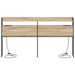 vidaXL Tête de lit de rangement Chêne sonoma 200 cm Bois d'ingénierie