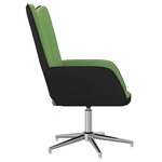 vidaXL Chaise de relaxation Vert clair Velours et PVC