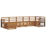 vidaXL Ensemble de canapés d'extérieur 7 pc Naturel