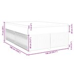 vidaXL Sommier à lattes de lit avec matelas Rose 140x190 cm Velours