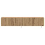 vidaXL Meuble TV mural Montage mural chêne artisanal 80 x 35 x 31 cm