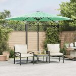 vidaXL Parasol de jardin avec mât en acier vert 288x288x225 cm