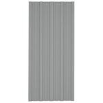 vidaXL Panneaux de toiture 12 Pièces Acier galvanisé Gris 100x45 cm