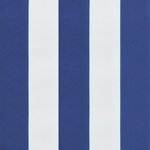 vidaXL Coussin de palette rayures bleues et blanches 60x40x12 cm tissu